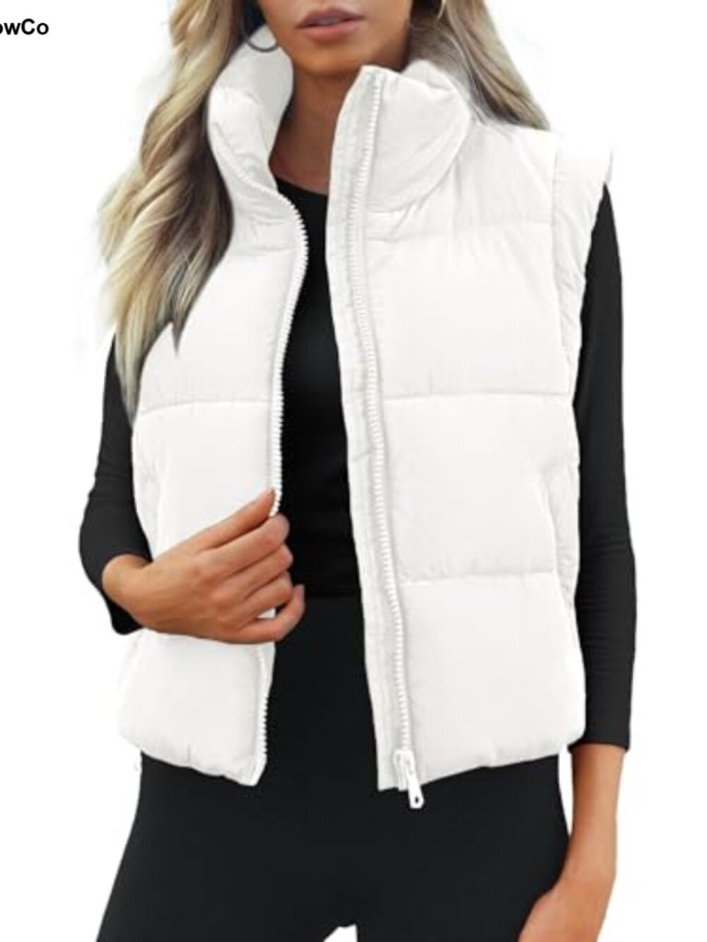 Cityork Lightweight Quilted Puffer Vest Full Zip Sleeveless Winter Outerwear